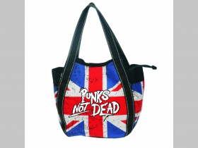 Punks not Dead Taška s britskou vlajkou látková rozmery cca. 50x32x22cm